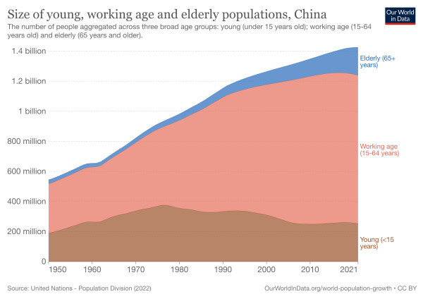 china working age population