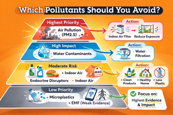 Pollutants and actions for better health